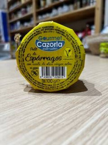 Paté de Espárragos Gourmet Cazorla Sin Gluten, lata de 110 g Paté de Espárragos Gourmet Cazorla Sin Gluten, lata de 110 g