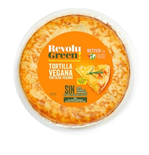 Tortilla 100% Vegetal RevoluGreen, unidad de 500 g - Sin Gluten