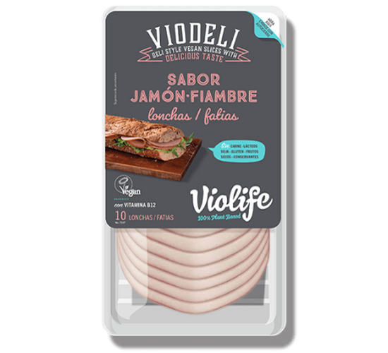 L-0262a5aaf6dc5bd0cd8126a80c685b89.png Lonchas Sabor Jamón Violife 90 g Sin Gluten