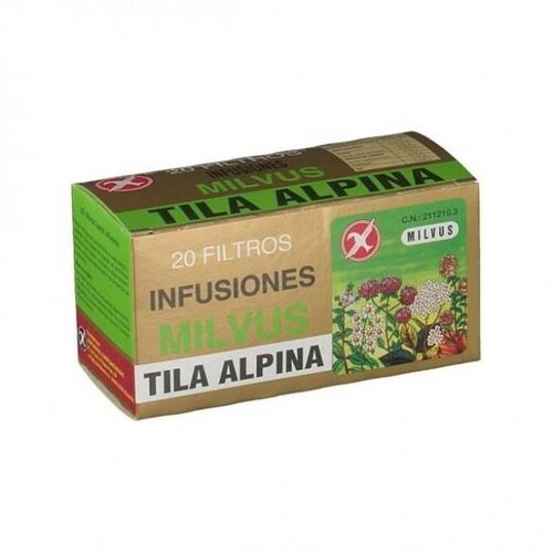 Tila Alpina Milvus, caja de 20 filtros