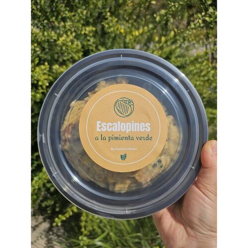 Escalopines a la Pimienta Verde 340 g Plato Preparado de La Cuchara Verde