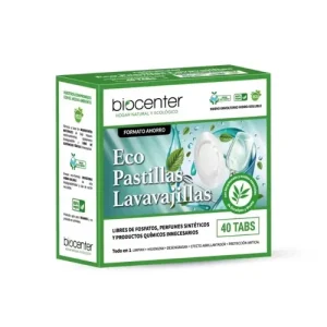 Eco pastillas Lavavajillas Biocenter, caja de 40 dosis