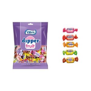 Caramelos Blandos Dipper Fruit Vidal Sin Gluten, bolsa de 70 g