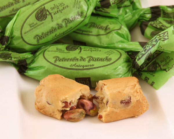 Polvorón de Pistacho Delicias de Antequera, 100 g aprox.