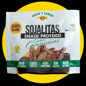 Snack Proteico Campesinas Sojalitas Sin Gluten, paquete de 65