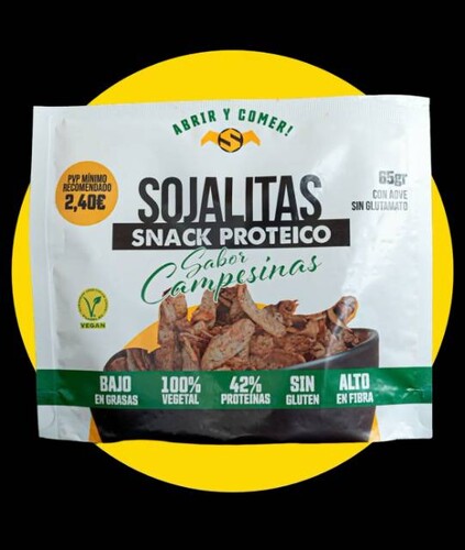 L-2e5464c68c8616c6aff23c2761677d78.jpeg Snack Proteico Campesinas Sojalitas Sin Gluten, paquete de 65