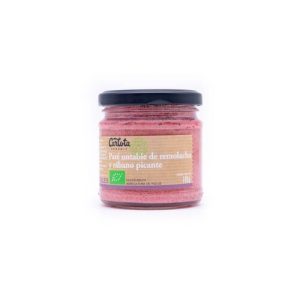 L-3882160700a411db0a1508ab29ff2e73.jpeg Paté Untable Eco de Remolacha y Rábano Picante Carlota Organic, bote de 180 g