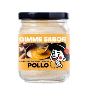 Caldo Vegetal Instantáneo Eco Sabor Pollo Gimme Sabor Sin Alérgenos, bote de 125 g