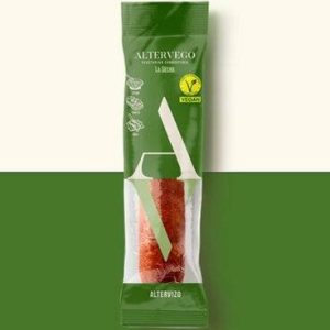 Chorizo 100% vegetal Altervego, paquete de 90 g Sin Gluten