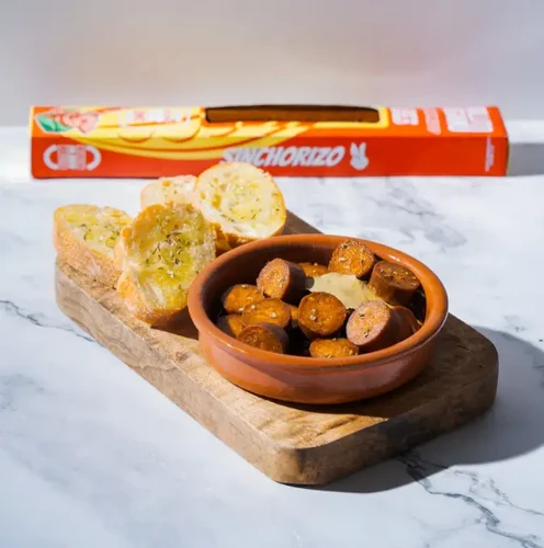 L-4ffd92a6c938119c2304afc5b4d7c505.webp Sin Chorizo Rollito Vegano Sin Gluten, paquete de 120 g