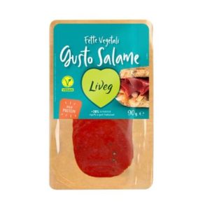 Lonchas vegetales al estilo salami, bandeja de 90 g
