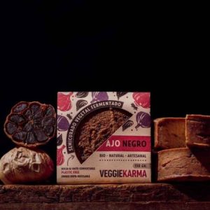 Semicurado Vegetal Fermentado con Ajo negro Veggie Karma Sin Gluten, pieza de 150 g