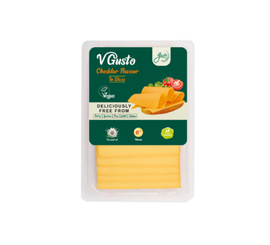 L-68e2d255c6364eca948f399a82f6f778.png Lonchas Estilo Cheddard 200g VGusto Sin Gluten Sin Soja