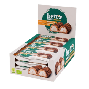 Wafer de Chocolate con Crema de Avellana Bett'r, paquete de 33 g
