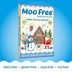 Calendario Adviento Navidad Chocolate Blanco Sin gluten Sin Soja