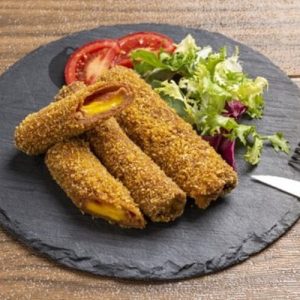 Flamenquín de Seitán de jamón y queso 100% vegetal, 100 g aprox.