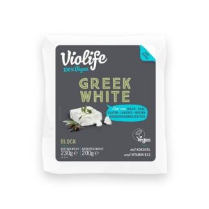 Queso Griego Estilo Feta Violife, paquete de 230 g Sin Gluten