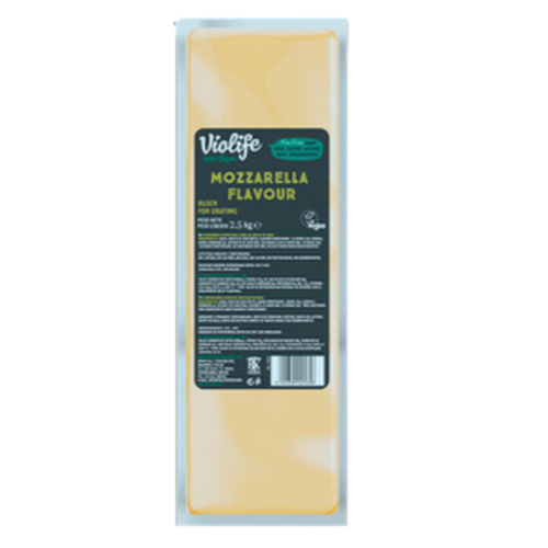 Barra Mozzarella Vegana Violife Sin gluten, pieza de 2.5 kg