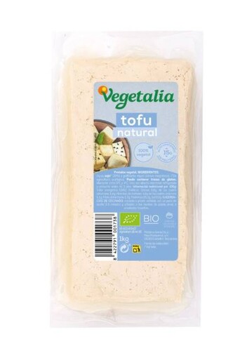 Tofu Natural Vegetalia, paquete de 1 kg