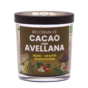 L-871d472db3c84fbad9cacc9df49a94e8.png Crema Bio de cacao con avellanas Sol Natural, frasco de 200 g Sin Gluten