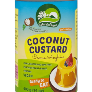 Budín/Natillas de Coco Coconut Custard Nature´s Charm Sin Gluten, lata de 400 g