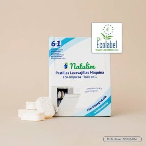 Pastillas Lavavajillas Máquina Eco-Limpieza Todo en 1 Natulim, caja de 30 pastillas