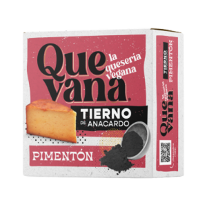 Queso Tierno Pimentón Vegan Quevana, paquete de 180 g