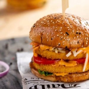 Hamburguesa Crispy Estilo Pollo, pieza de 80 g