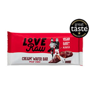 L-b8174228aac7b75ef915ea1ee0d458a1.png Barquillo Relleno de Crema Avellanas Love Raw, paquete de 33 g