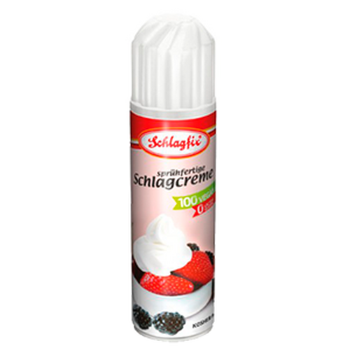 Nata en Spray Topping Schlagfix Sin gluten, bote de 200 ml