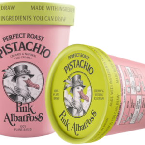 Helado Perfect Roast Pistacho Pink Albatross, bote de 480 ml