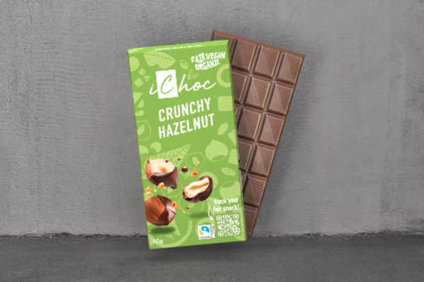 Chocolate Bol Súper Nut iChoc, tableta de 80 g