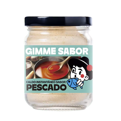 Caldo Instantáneo Sabor Pescado Guimme Sabor Sin Alérgenos, bote de 125 g