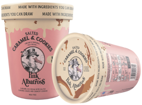 L-cb875f276c16499f42f5778b9d3b43c9.png Helado Caramelo Salado & Cookies Pink Albatross, bote de 480 ml