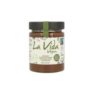 Crema avellanas y chocolate La Vida Vegan, frasco de 270 g Sin Gluten