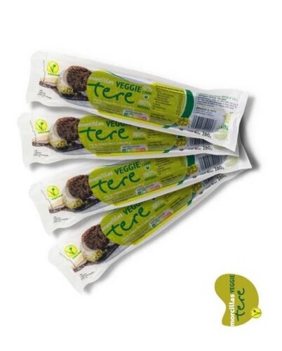 Morcilla Tere de Burgos Vegana Sin gluten, paquete de 280 g