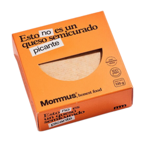 Esto no es un Queso Picante Mommus Vegan, paquete de 135 g Sin Gluten
