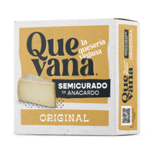 Queso Semicurado Original Quevana Vegan, paquete de 180 g