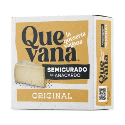 L-ecaabb5c4cf800cb01c4638c27d2a02b.png Queso Semicurado Original Quevana Vegan, paquete de 180 g