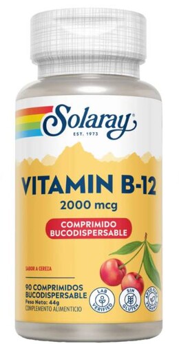 L-effcacb9c3a54a4894d49b94dfe3182b.jpeg Vitamina B12 2000 mcg Solaray Sin Gluten, bote de 90 comprimidos