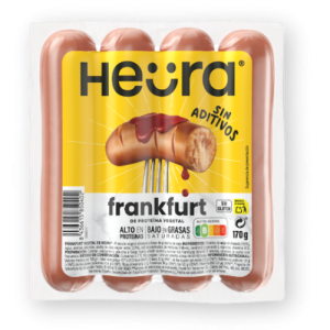 Salchichas Frankfurt Sin Aditivos Heura Sin Gluten, paquete de 170 g