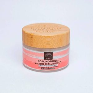 Crema Facial Rosa Mosqueta y Ácido Hialuronico BanBan Natural Cosmetics, bote de 50 ml