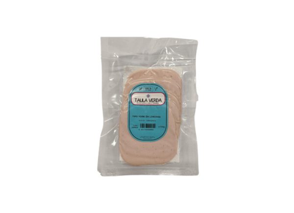 Lonchas de York 100% vegetal, bandeja de 100 g Sin Gluten
